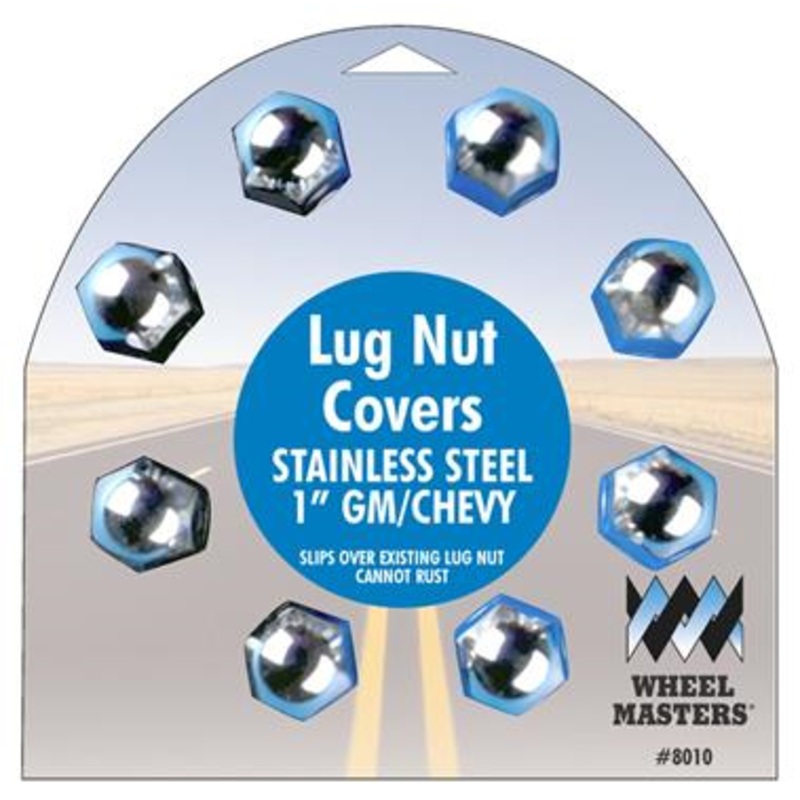 Wheel Masters 1 Lug Nut Covers for GM and Chevrolet, Packof 8