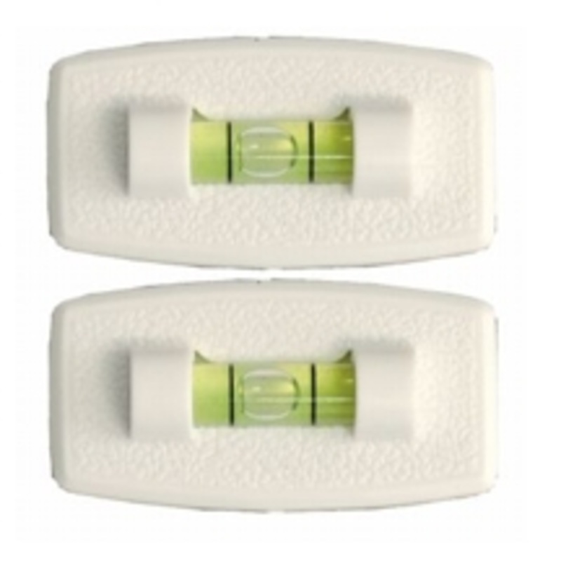 Prime Products Stick-On RV Levels White, Black, or Colonial White – Pack of 2