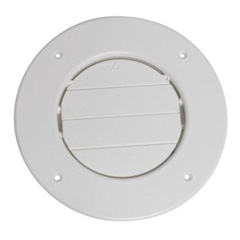 Valterra 4 Dampered Heating & A/C Register, White