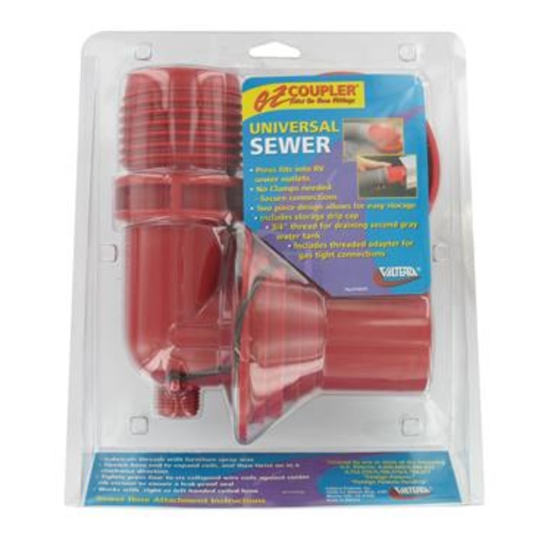 Valterra EZ 90 Degree RV Sewer Adapter & Thread Attachment