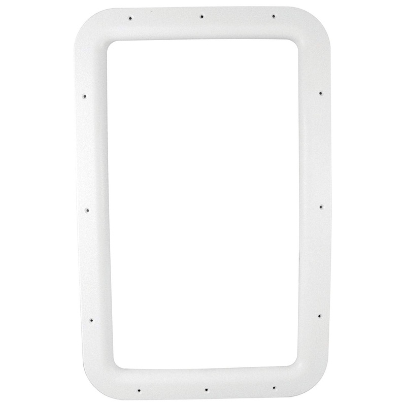 Valterra RV Entrance Door Window Frame – White, Ivory, Brown, Black