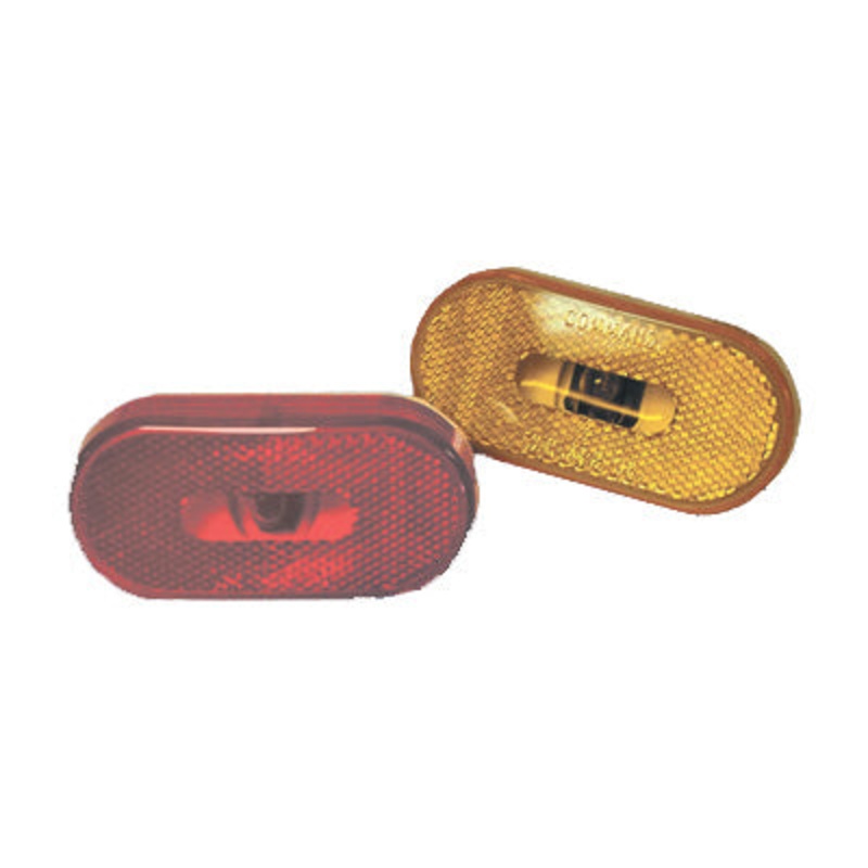 Fasteners Unlimited Oval Clearance Light Replacement Lens – Amber or Red