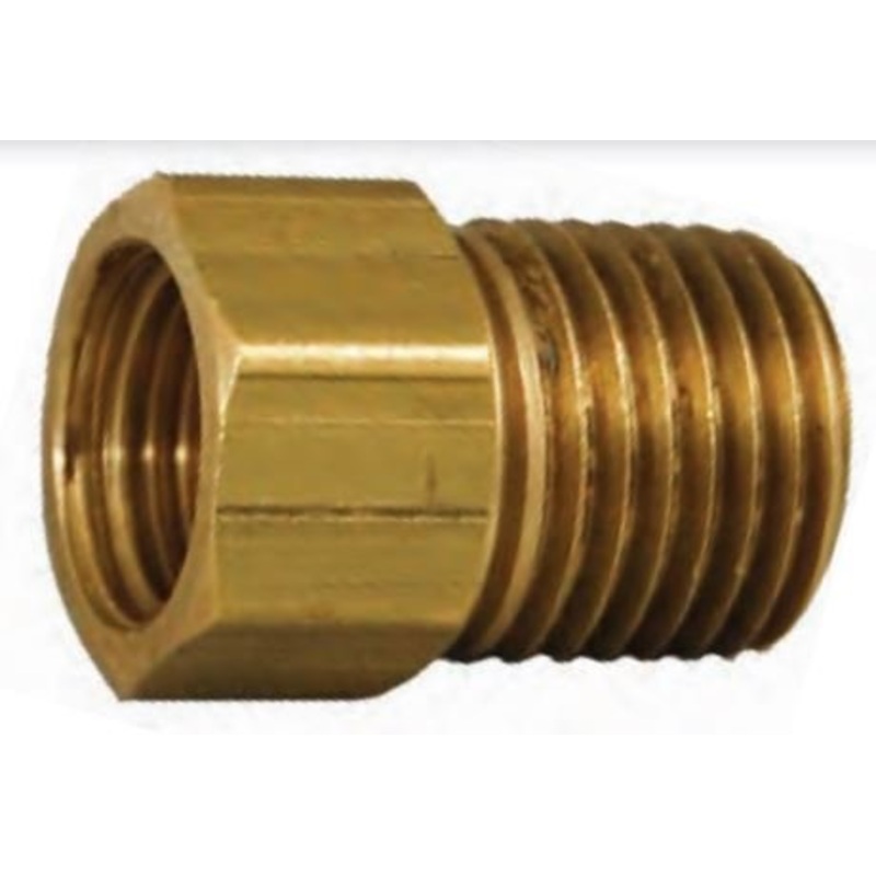 MEC Single Piece Adapter – 1/4 Female Inverted Flare x 1/4 MNPT