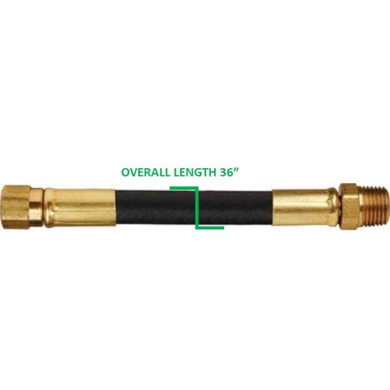 MEC Thermo Pigtail 3/8 Female Flare Swivel x 3/8 MNPT- 36