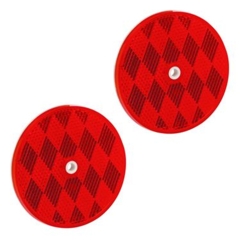 NLA Bargman Round Red Reflector, Set of 2