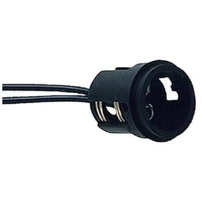 Perko Double Contact Bayonet Light Socket, 10 Pigtail