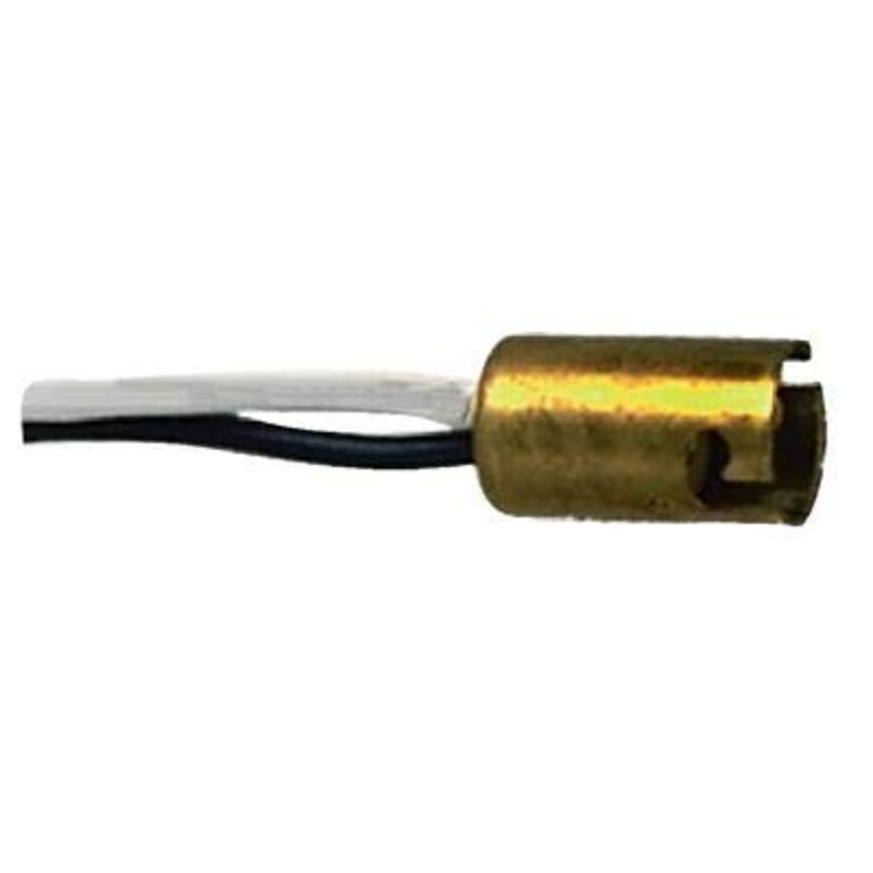 Perko Double Contact Brass Bayonet Socket, 6 Pigtail