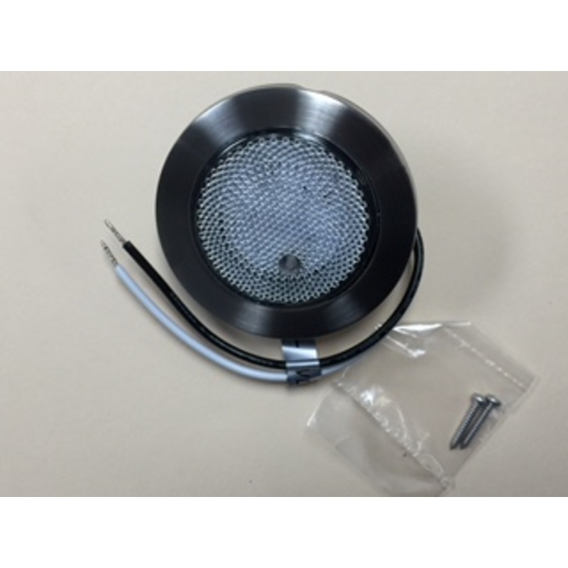 Airstream Brushed Stainless Steel Courtesy Light with Push Lens – 512829