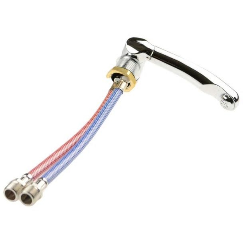 Airstream Folding Faucet Kit with Hoses, Chrome By Dometic – 602298-02