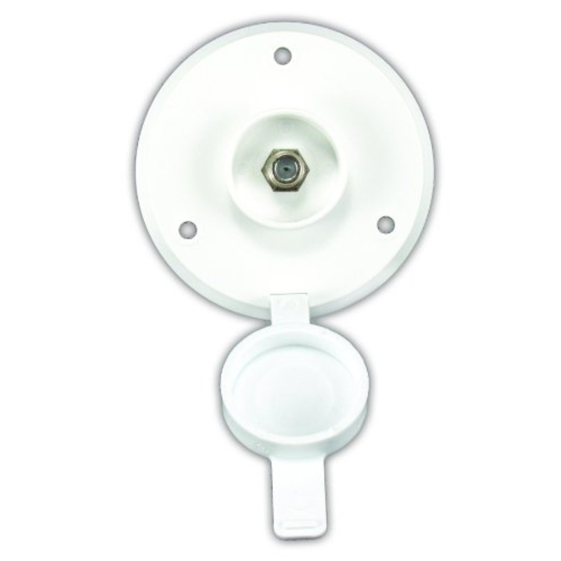 JR Products Cable TV Plate – Polar White or Colonial White