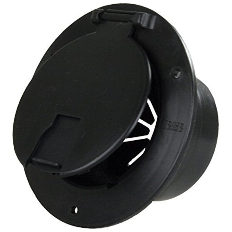JR Products Deluxe Round Electric Cable Hatch, Black or White