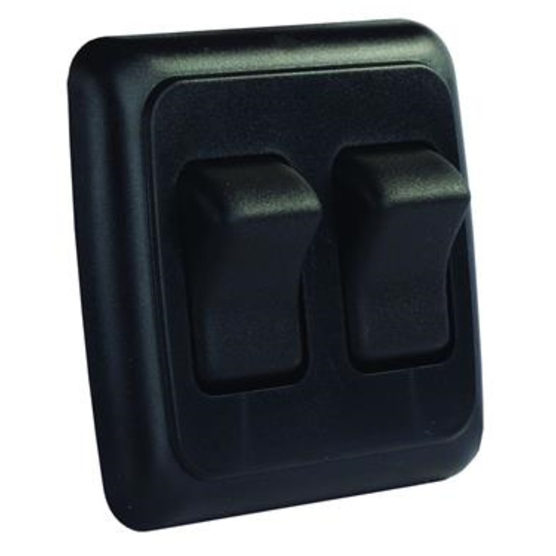JR Products Double On/Off Switch – Black, White or Brown