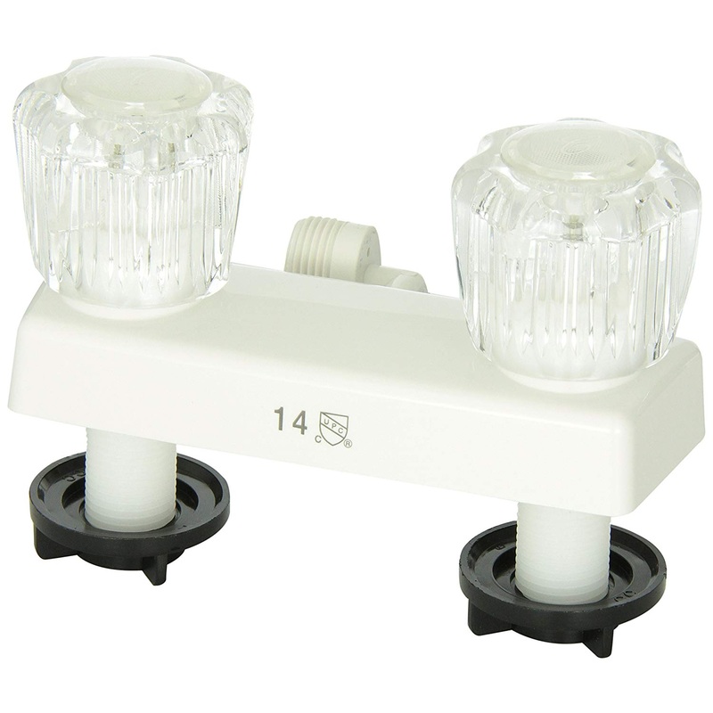 JR Products Outside Shower Replacement Faucet – Polar White or Black