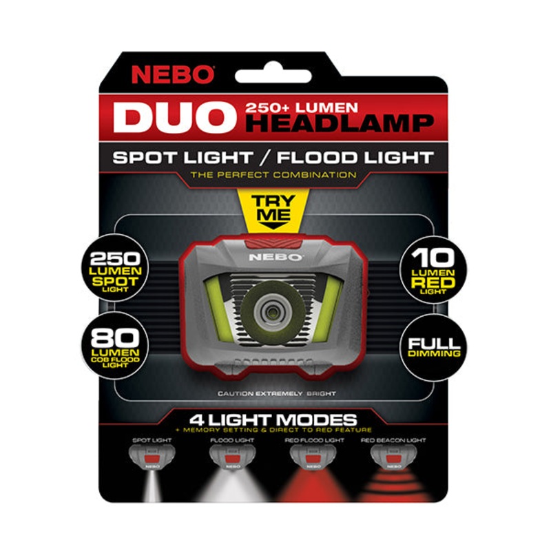 NEBO Tools Duo 250+ Lumen Headlamp