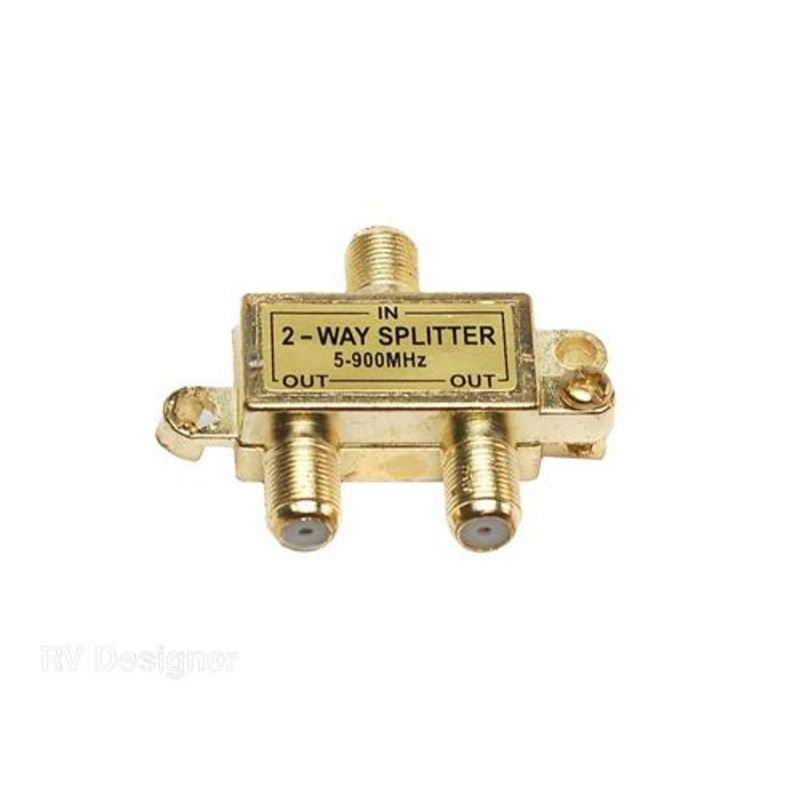RV Designer TV Cable 2-Way Splitter