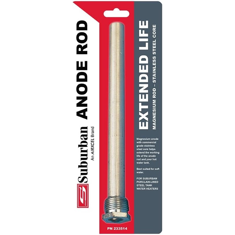 Suburban Water Heater Anode Rod – Magnesium or Aluminum
