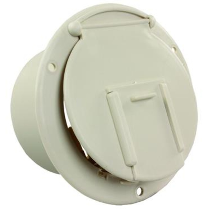 Thetford Round Electric Cable Hatch – Colonial White or White