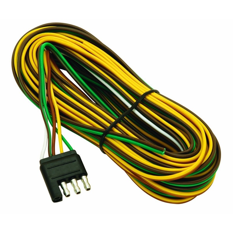 Wesbar Wishbone Style Trailer Wiring Harness with 4-Flat Connector