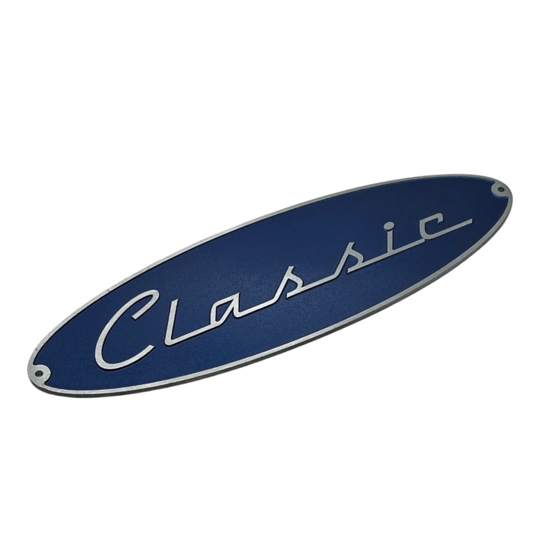 Airstream Classic Nameplate, Blue and Grey – 386169