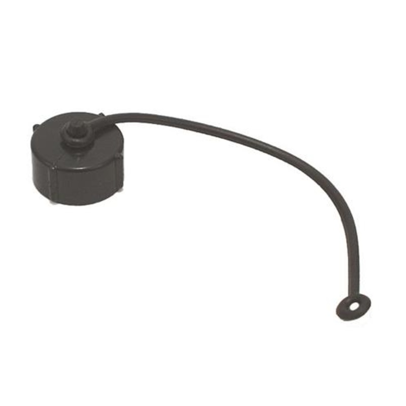 Valterra 3/4 Hose Cap with Lanyard, Black