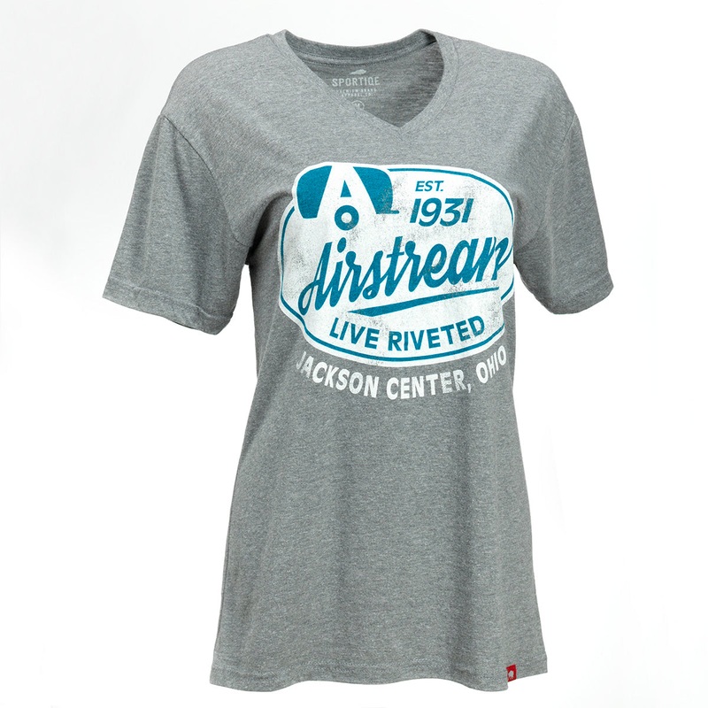 Airstream Live Riveted V-Neck Tee for Women