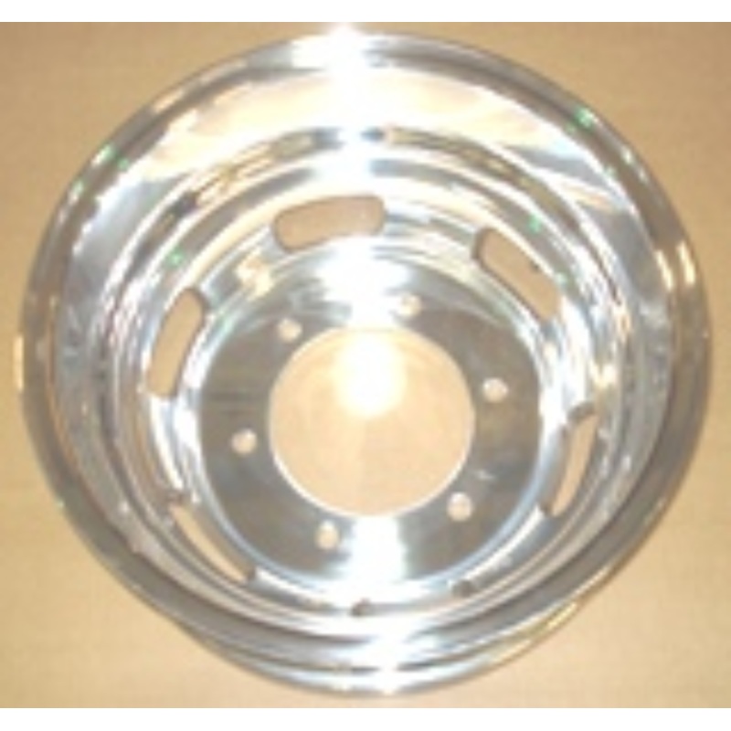 Airstream Polished Inside/Outside Wheel 16 x 5.5 JG With Durabright Finish, Front 411004-08 or Rear 411004-09