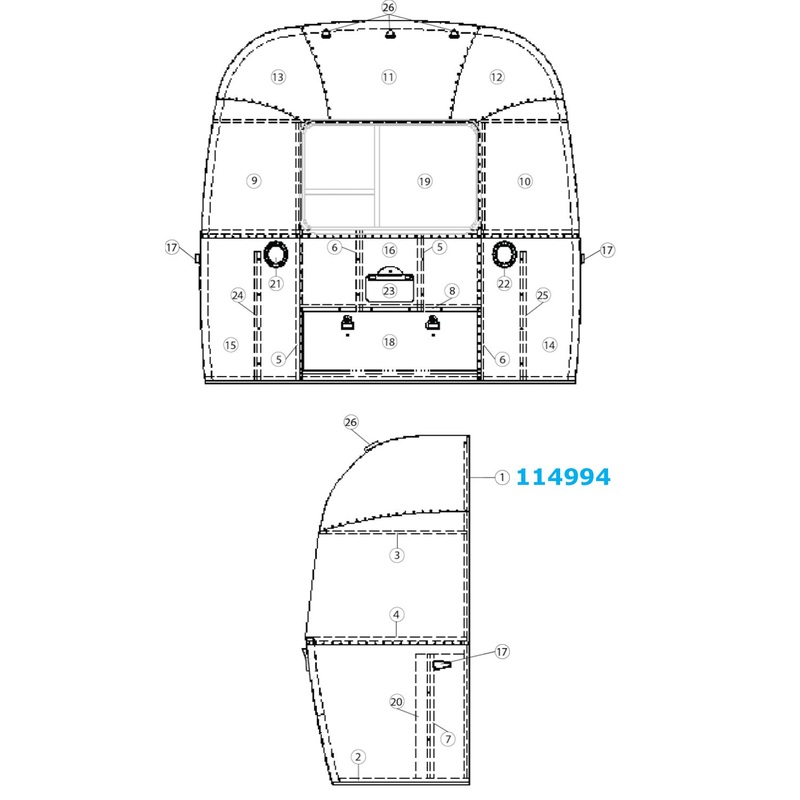 Airstream Weldment Zero Bow for Narrow Body – 114994