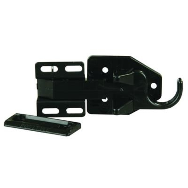 JR Products Bullet TYpe Screen Door Latch, Black