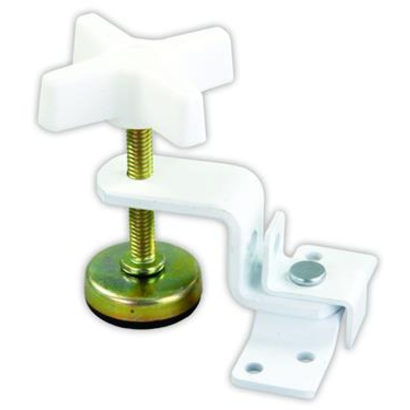 JR Products Fold-Out Bunk Clamp,  White or Zinc