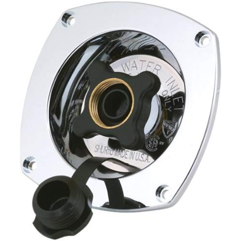 Airstream 65 PSI City Water Fill With Regulator by Shurflo, Chrome* – 601392-05
