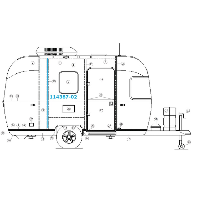 Airstream Bow Z Lefthand  – 114387-02