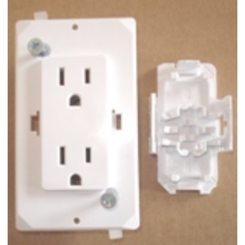 Airstream Dual 110V Self Contained Receptacle White – 500563-03