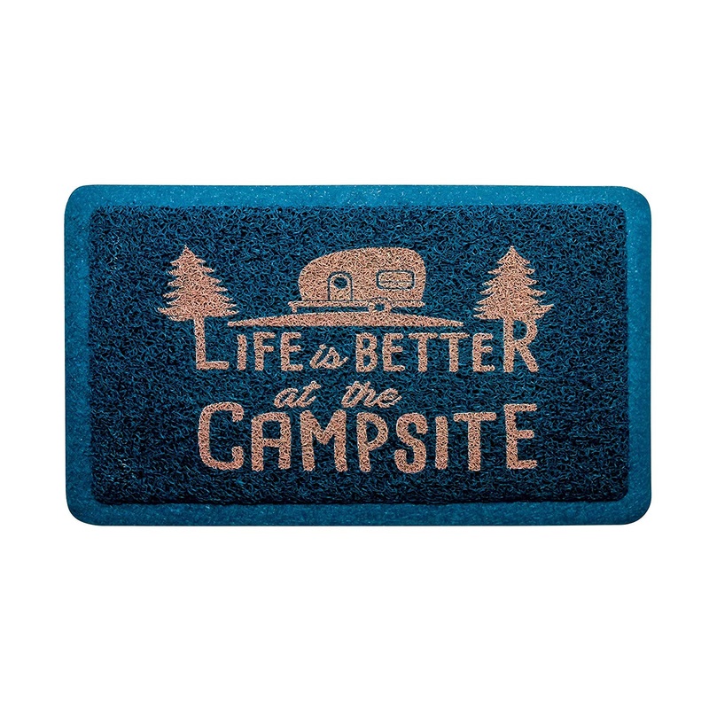 Camco Life is Better at The Campsite Blue Scrub Rug