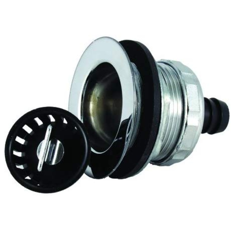 JR Products Strainer with Basket Tail Flange Slip Nut Kit