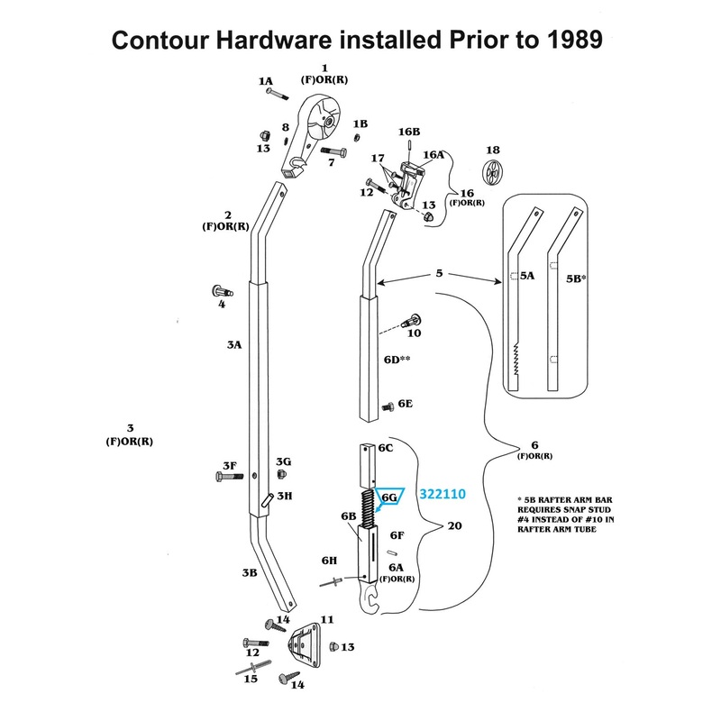 Zip Dee Awning 4-1/4 Compression Spring for Contour, Universal, NX Hardware and Center Rafter – 322110