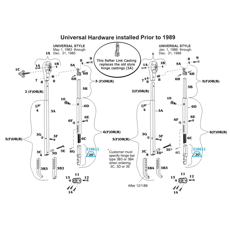 Zip Dee Bright Claw And Bar Assembly With Pin for Universal Hardware – 218611
