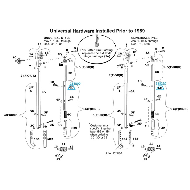 Zip Dee Bright Rafter Arm Tube for Universal Hardware – 218200