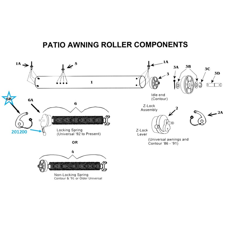 Zip Dee Z Spring Lock Replacement Lever Kit – 20121S