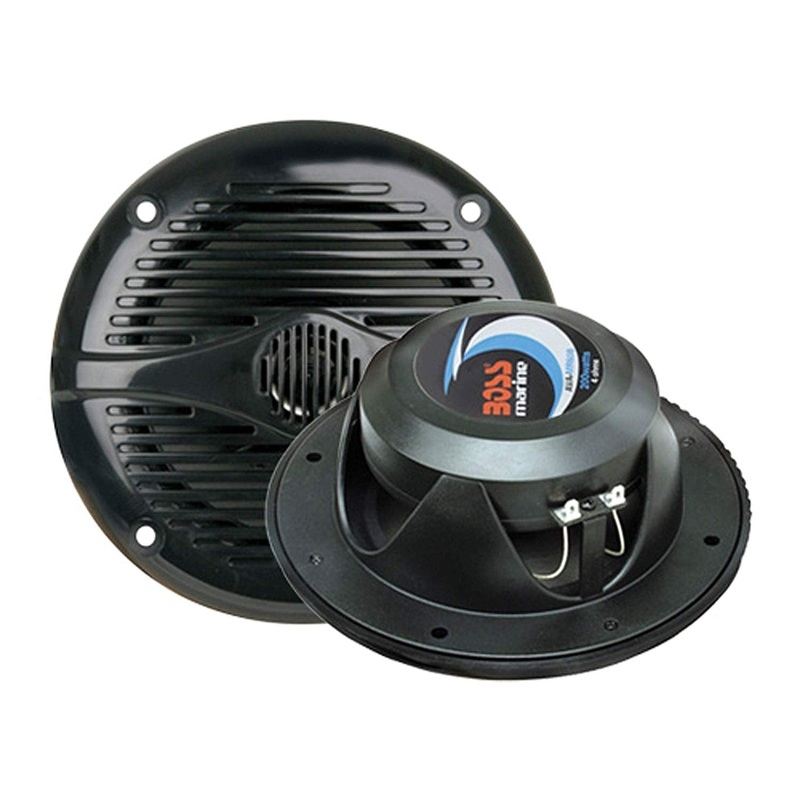 BOSS Audio Systems 150 Watt Per Pair, 5.25 Inch, Full Range, 2 Way Weatherproof Marine Speakers, Set of 2
