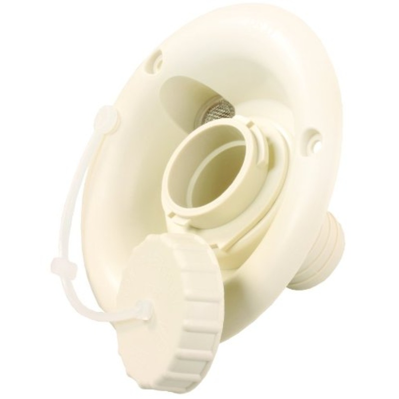 JR Products Gravity Water Dish Fresh Water Inlet, Colonial White
