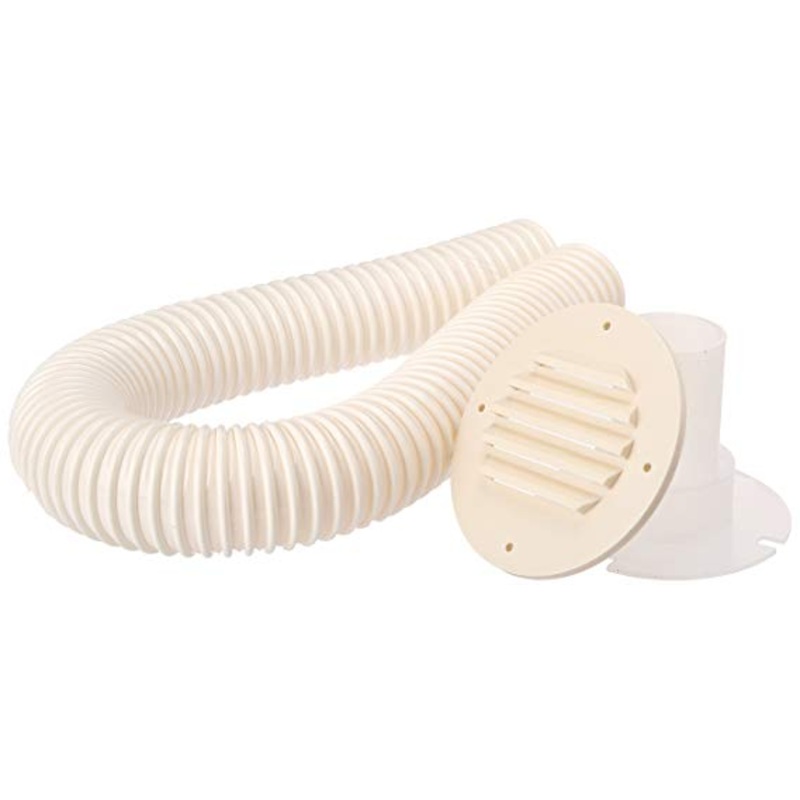 MTS Products Battery Box Vent with 9 Inch Hose, Colonial White