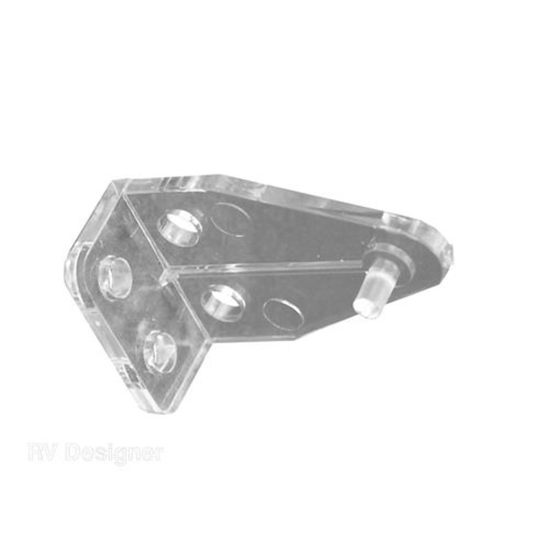 RV Designer Window Mini Blind Hold-Down Bracket – Pack of 2