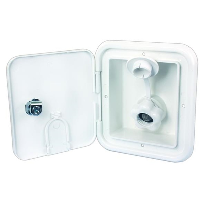 Thetford City Water Hatch with Key Lock, Polar White
