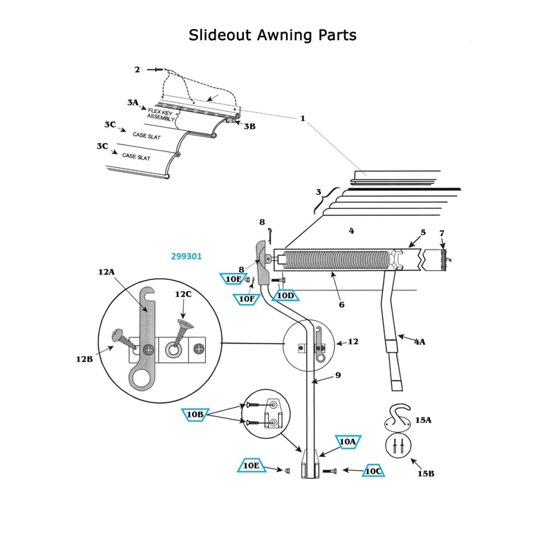 Zip Dee Slideout Mounting Hardware Kit, Current – 299301