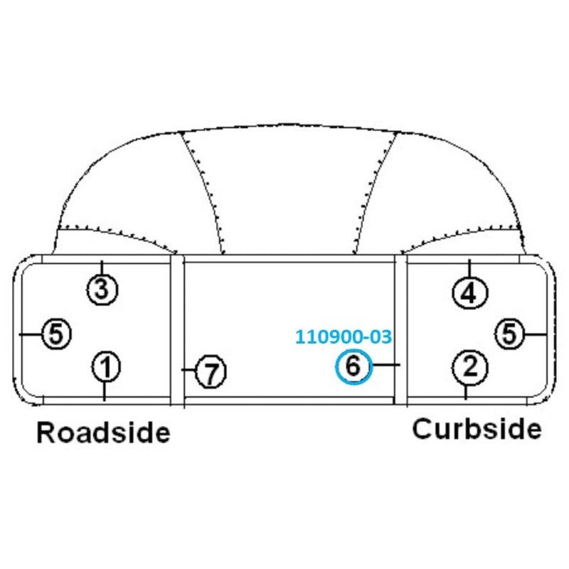 Airstream Aluminum Formed Interior Trim Front Wrap, Righthand/Curbside – 110900-03