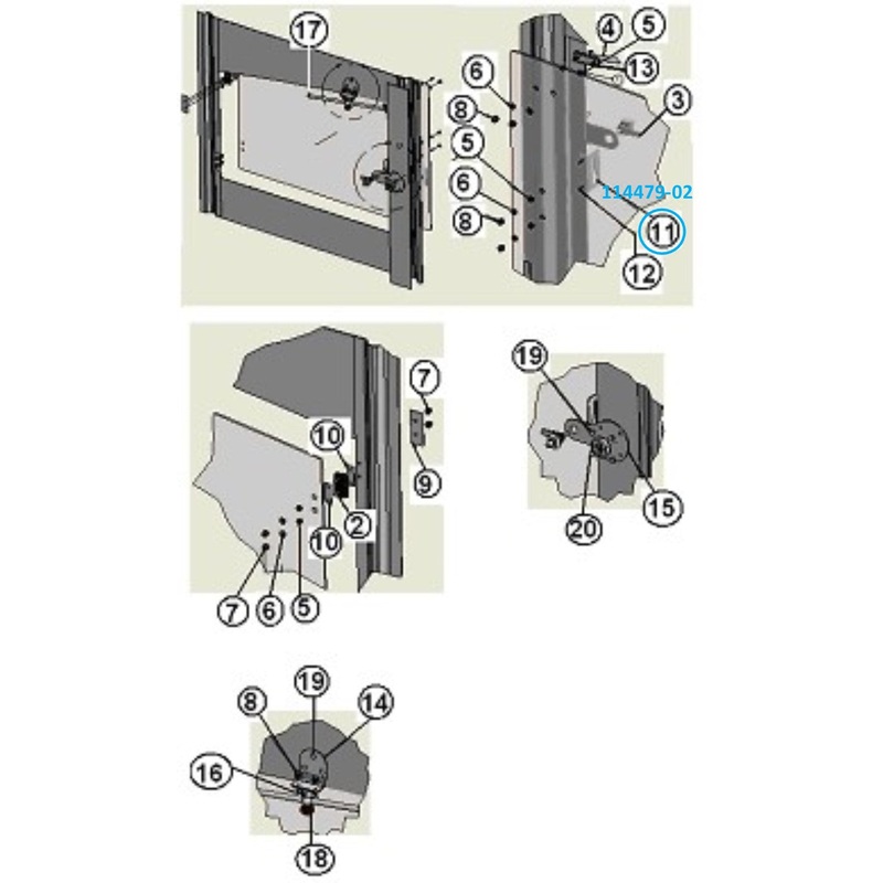 Airstream Window Closer Bracket, Lefthand – 114479-02