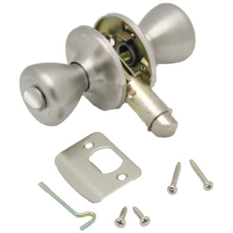 AP Products Privacy Lock Set, Stainless Steel Finish