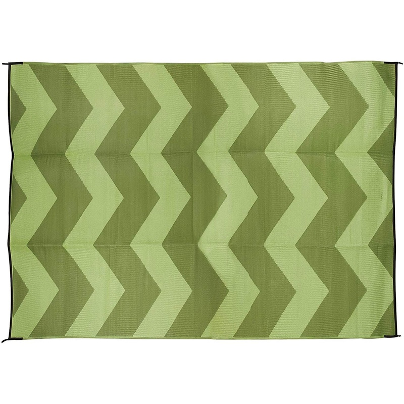 Camco 9′ X 12′  Green Chevron Awning Leisure Mat