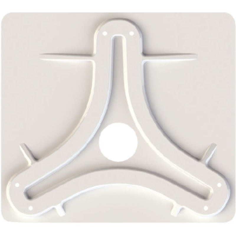 King Jack/ Omni Antenna Mounting Plate, White