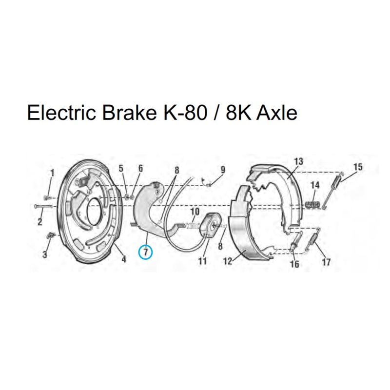 AL-KO 2 x 12 Brake Lever Arm, Lefthand or Righthand